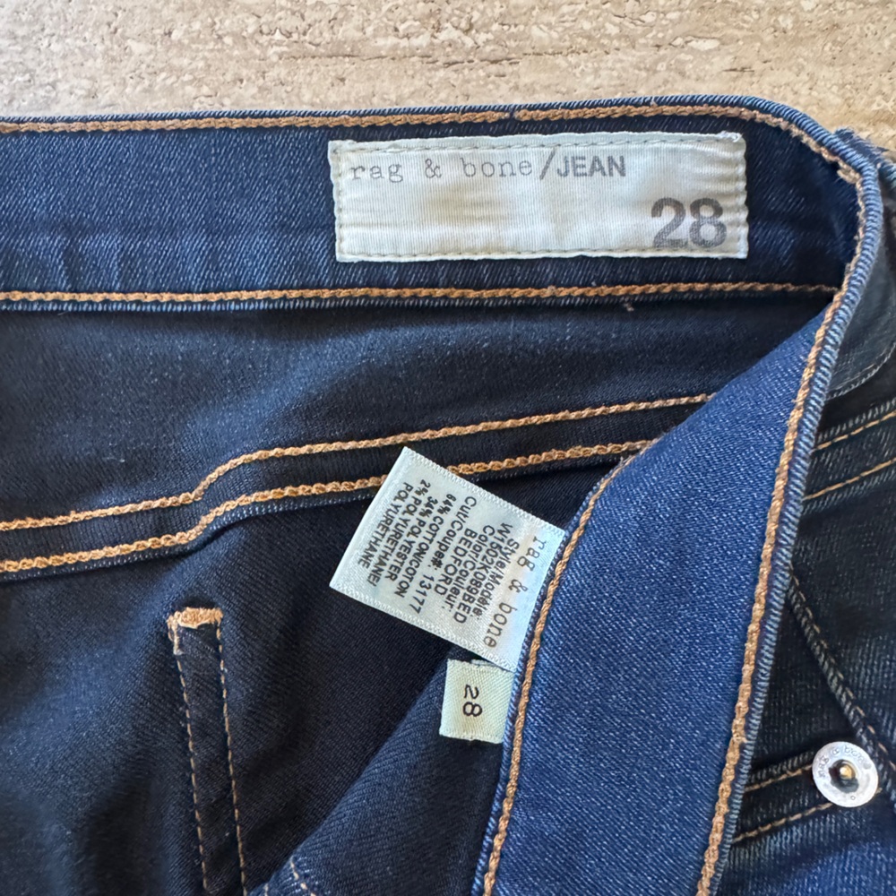 Rag & Bone skinny dark wash jeans